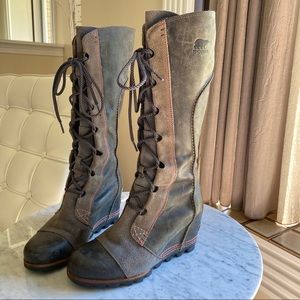 Sorel Cate The Great Tall Wedge Leather 